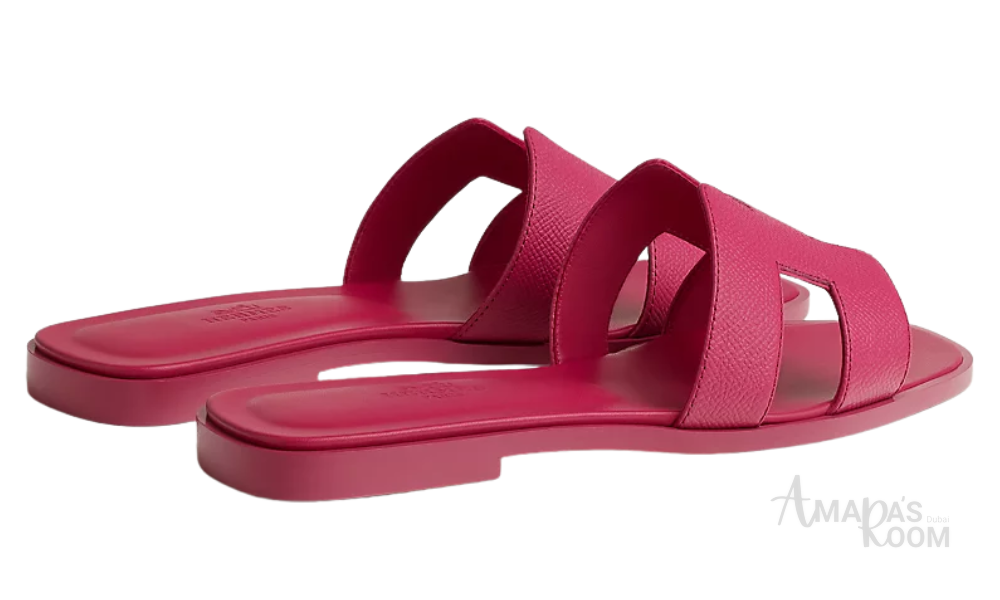 Oran Leather Slides – Bougainvillea Pink – Amara UAE image 3