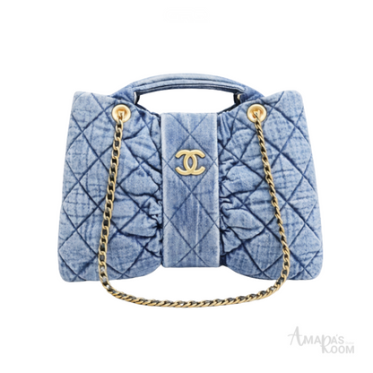Chanel Bag | Bow Bag Blue Washed Denim