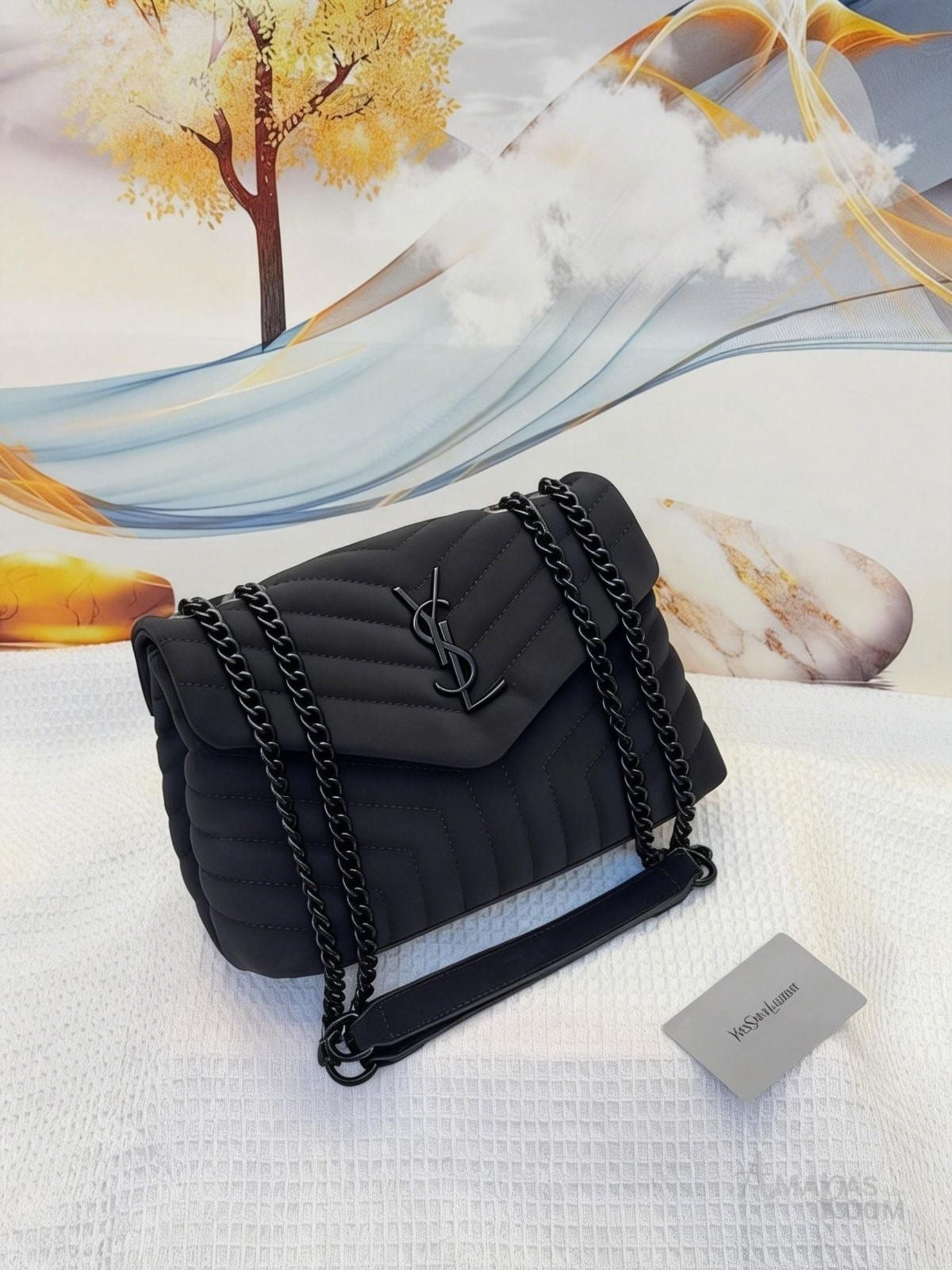 YSL Bag | Loulou Grey Black