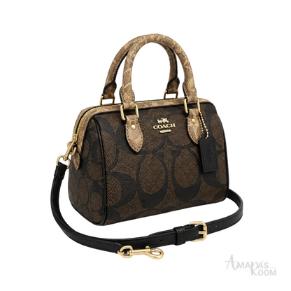 Coach Mini Rowan Walnut Tan Bag