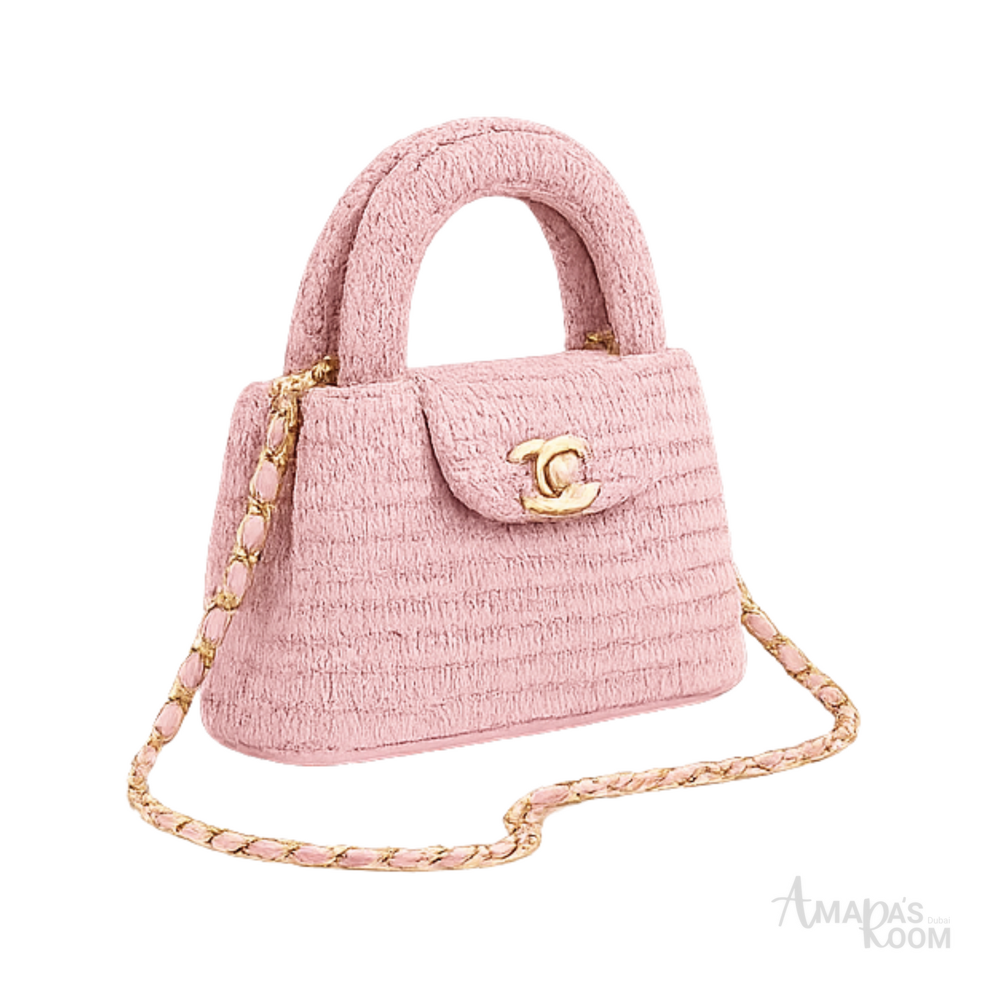 Chanel Nano Kelly Flap Bag Light Pink