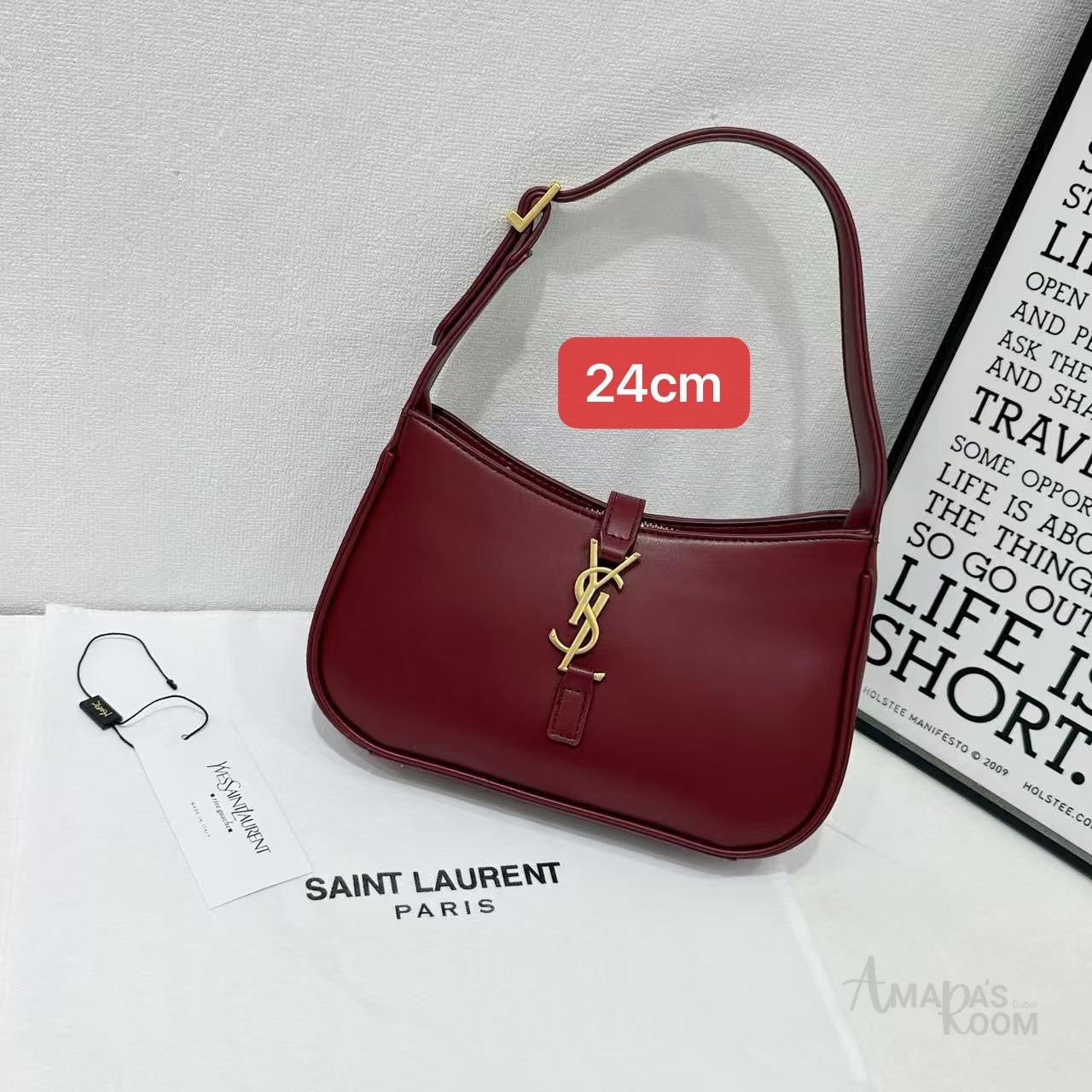 YSL Bag Le 5 à 7 Hobo Red