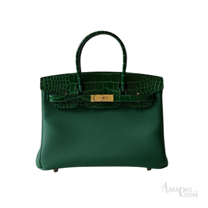 Hermès Bag | Birkin 25 Crocodile Emerald Green