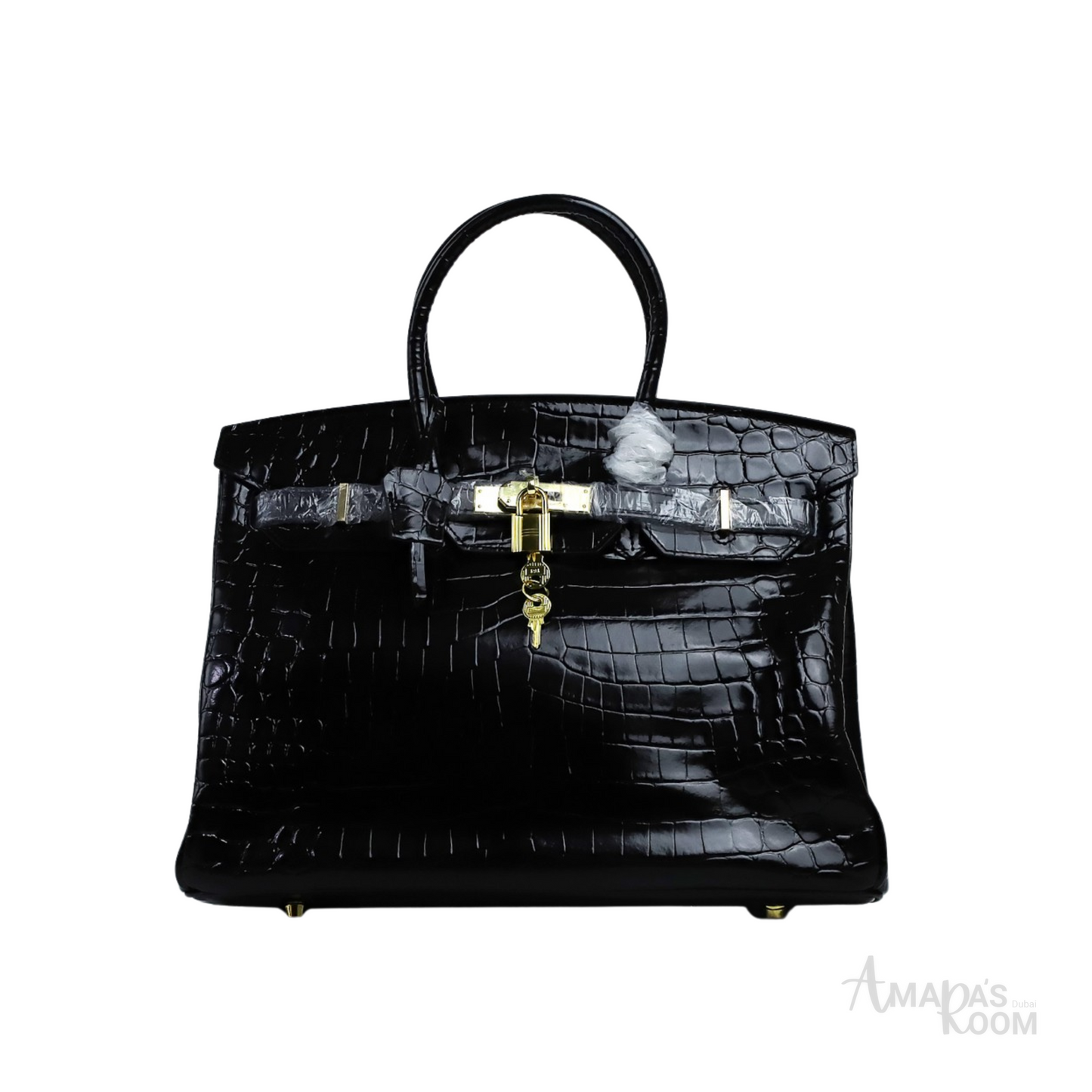 Hermès Bag | Birkin 35 Crocodile Black Gold Lock
