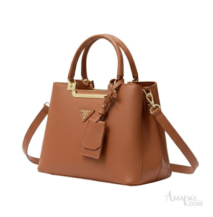 Prada Bag | Galleria Saffiano Leather Bag Brown