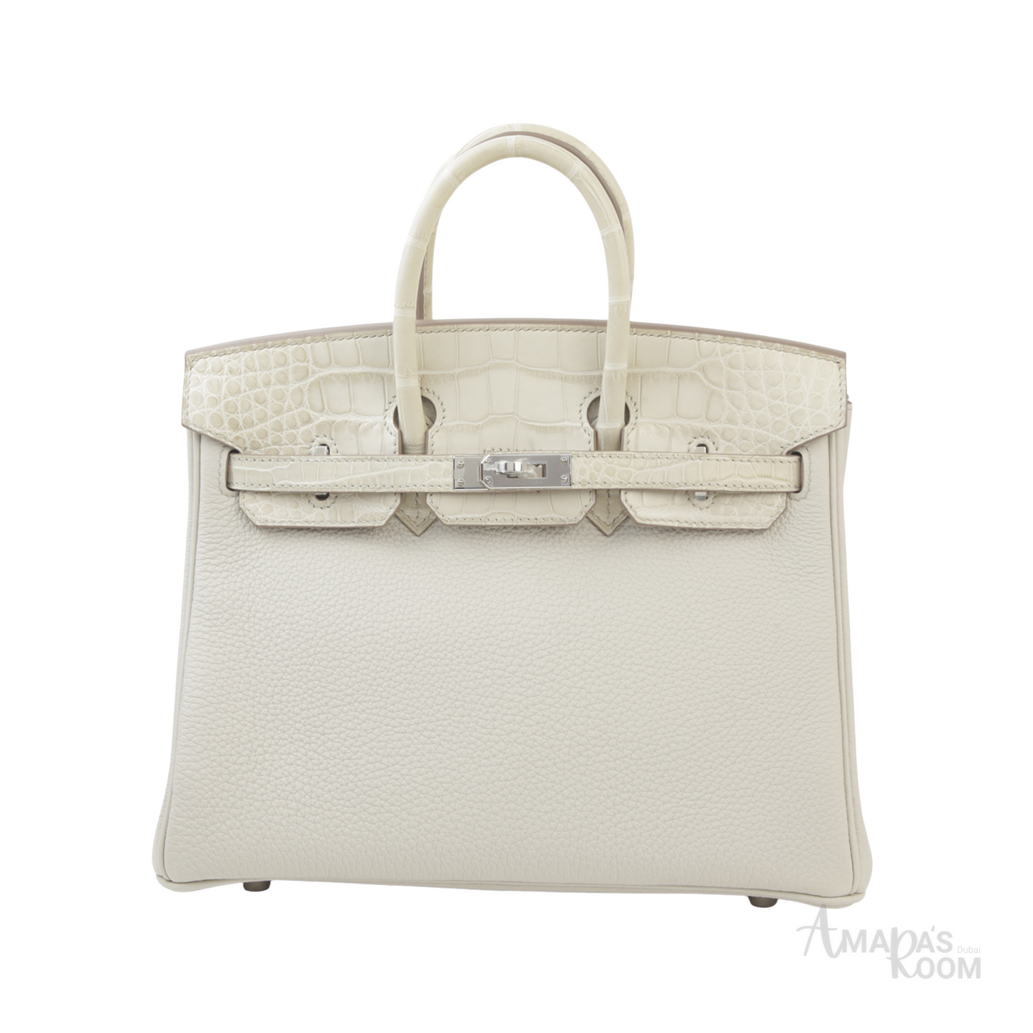 Hermès Bag | Birkin 25 Crocodile Light Grey
