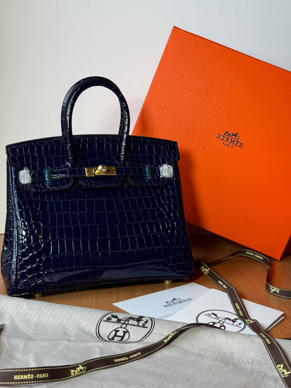Hermès Bag | Birkin 35 Blue Crocodile