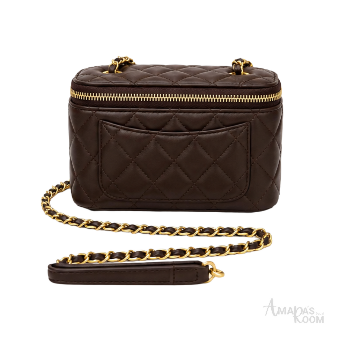 Chanel Pearl Crush Vanity Case Burgundy Bag