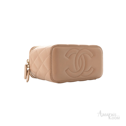 Chanel Bag | Small Vanity Case Chain Beige