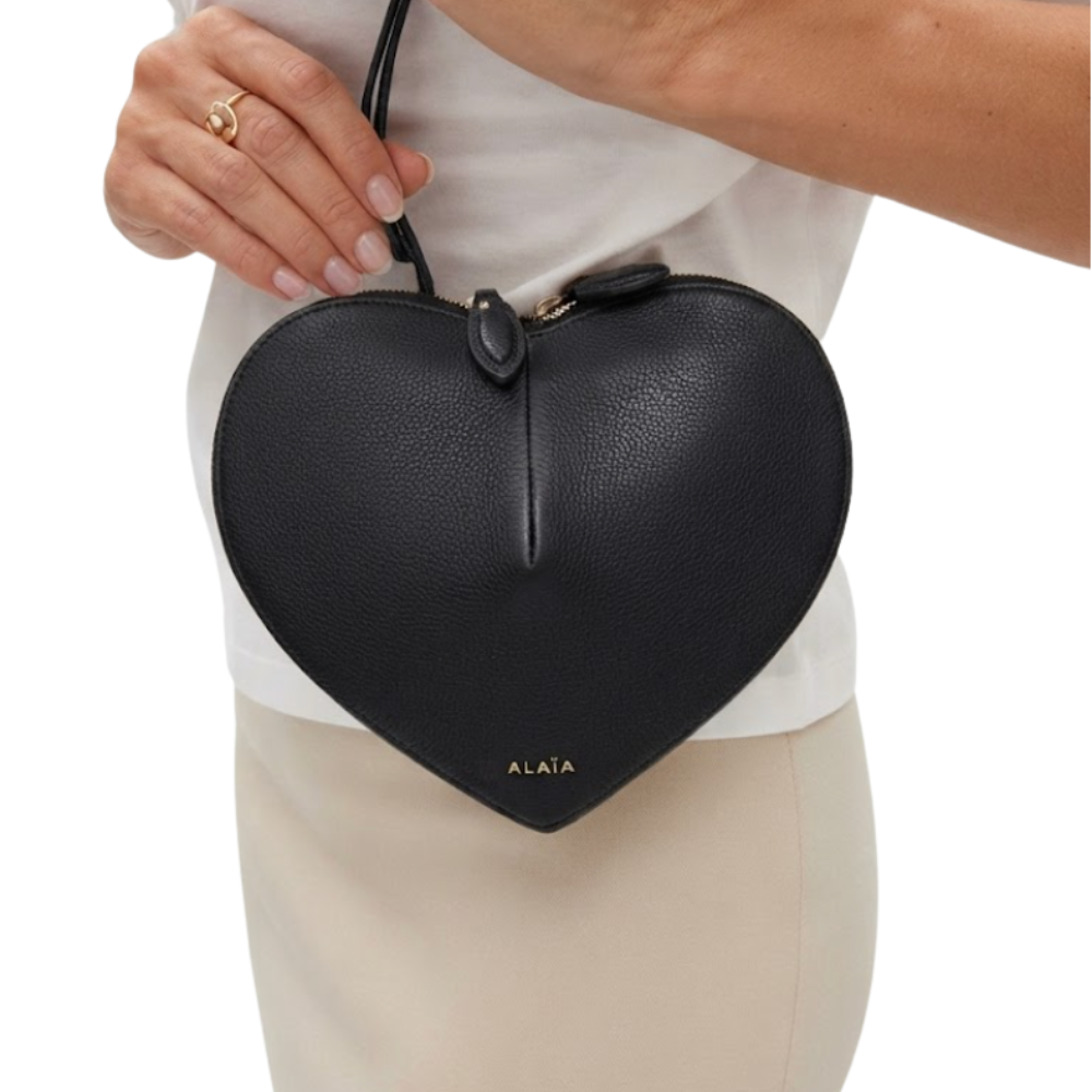 Alaïa Bag Le Cœur Bag Calfskin Grey