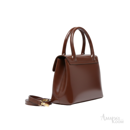 Miu Miu Bag | Solitaire Shiny Leather Brown