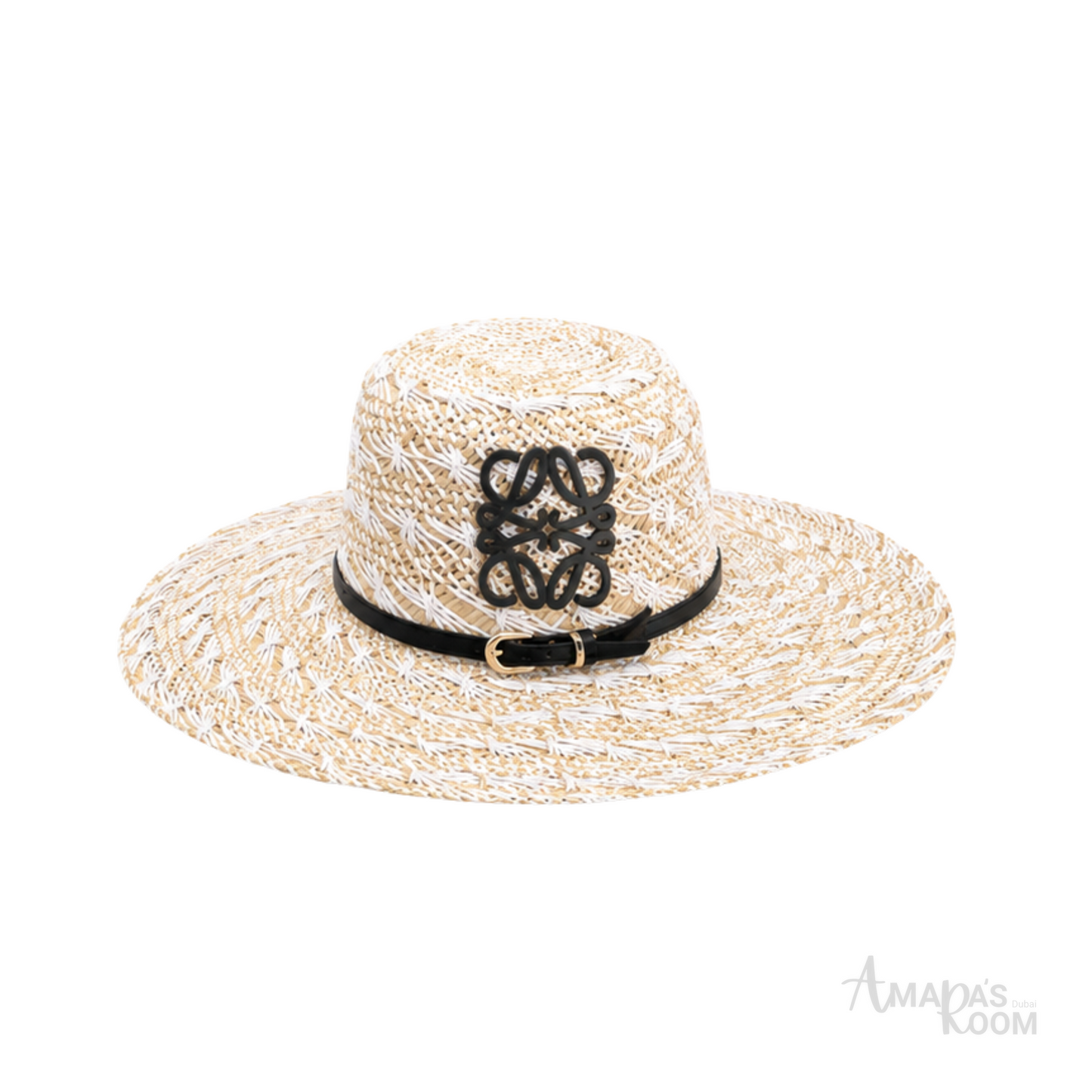 Loewe Anagram Raffia Sun Cap Beige