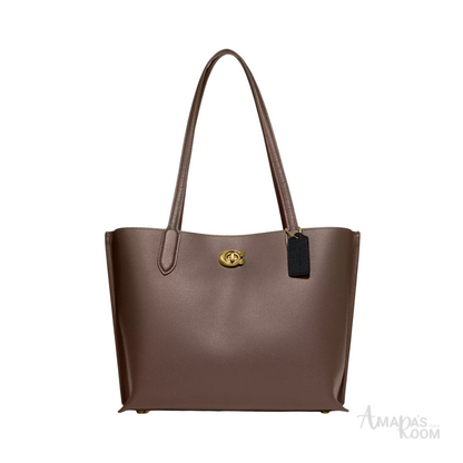 Coach Bag | Willow Tote Dark Stone Brown
