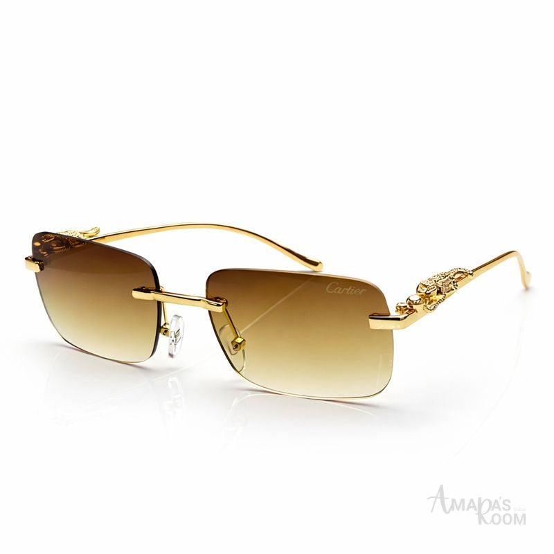 Cartier | Oversized Black Lens Sunglasses