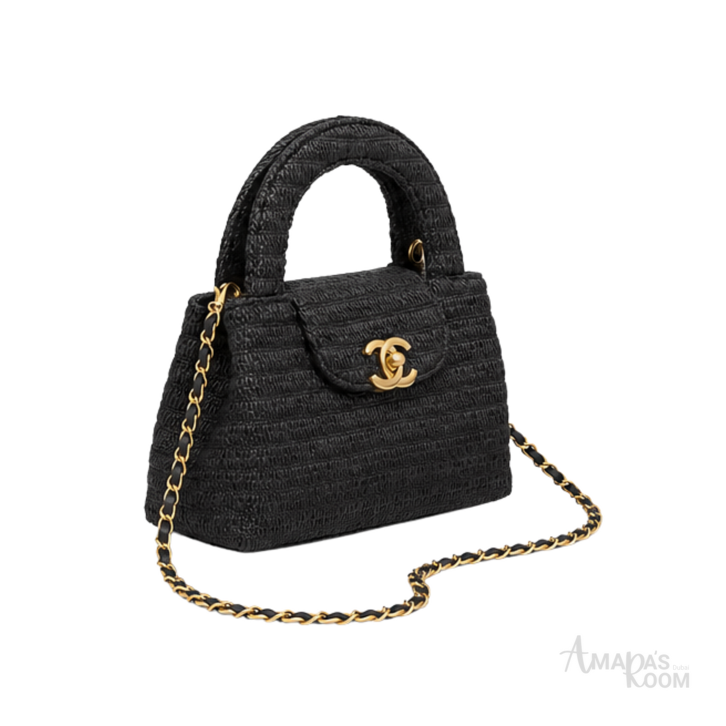 Chanel Nano Kelly Flap Bag Black