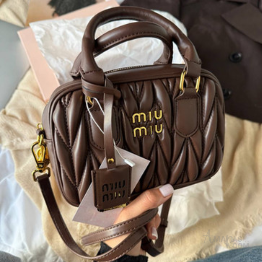 Miu Miu Arcadie Matelassé Leather Bag