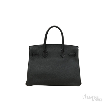 Hermès Bag | Birkin 25 Crocodile Black Silver Lock