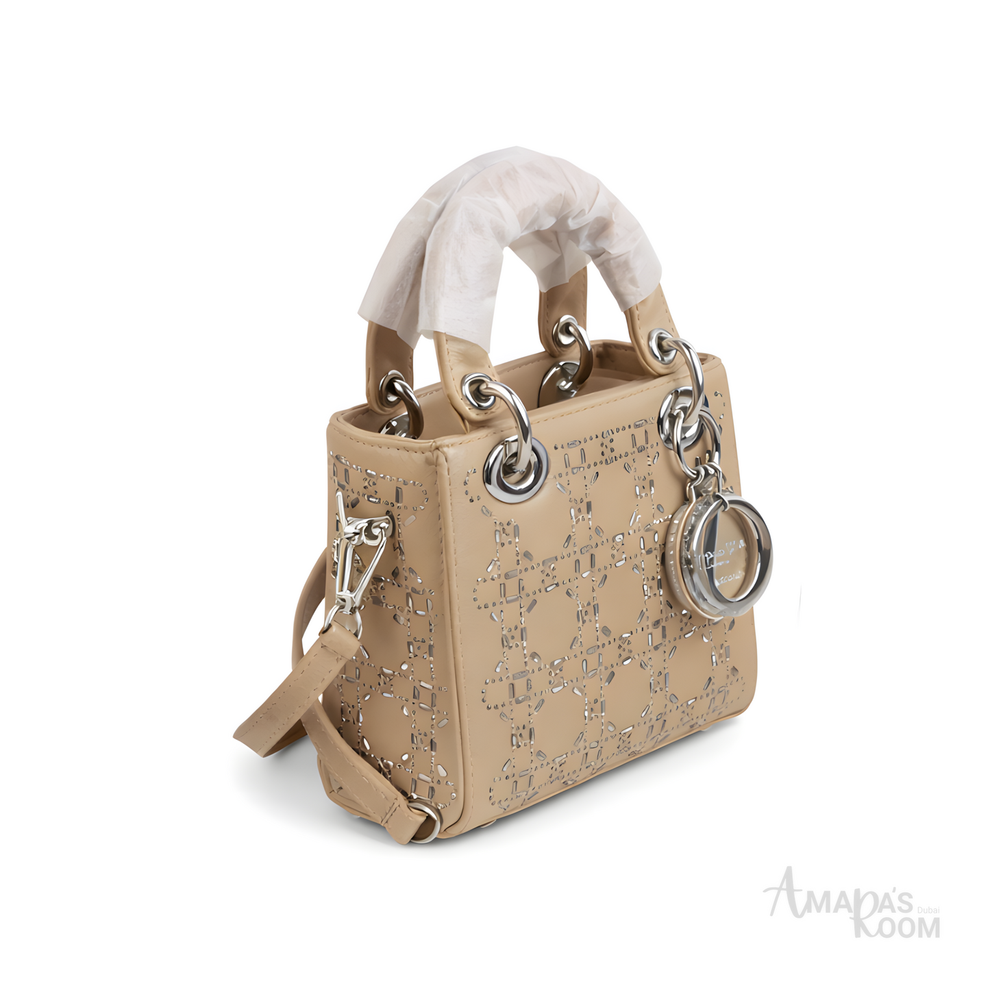 Dior Bag | Mini Lady Dior Beige Sliver