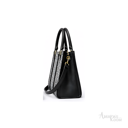 Tory Burch Bag | T Monogram Mini Tote Black