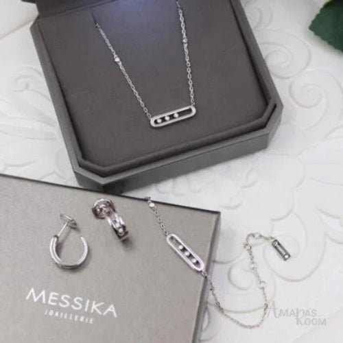 Messika Jewelry | Move Uno Multi Motif Jewelry Set White Gold Diamonds