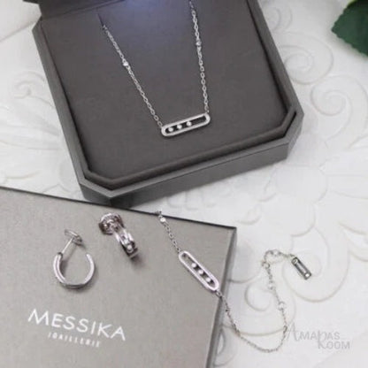 Messika Jewelry | Move Uno Multi Motif Jewelry Set White Gold Diamonds