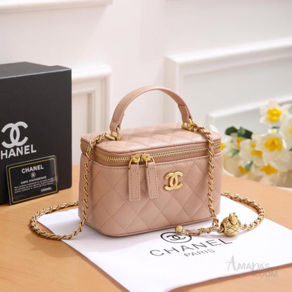 Chanel Bag | Small Vanity Case Chain Beige