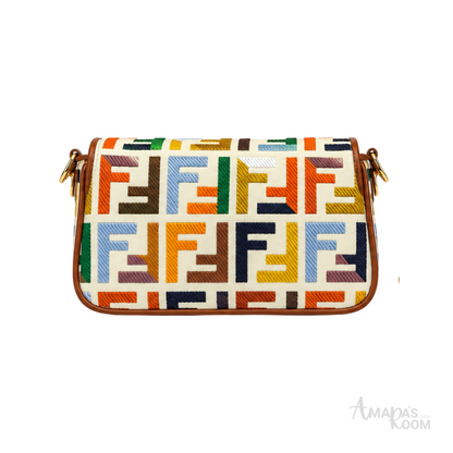 Fendi Bag | Multicolor Canvas Baguette Bag