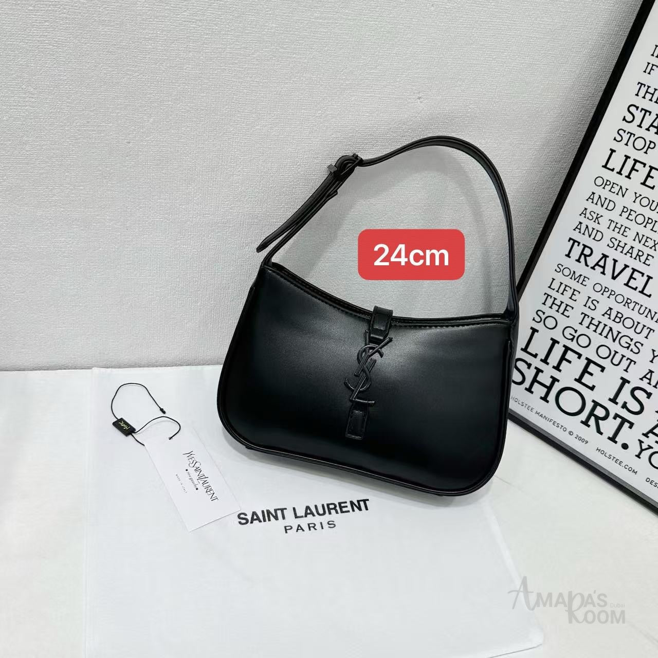 YSL Bag Le 5 à 7 Hobo Black