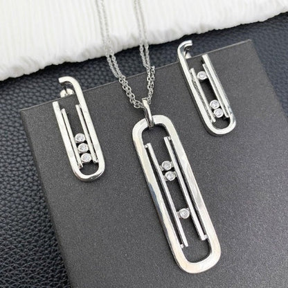 Messika Jewelry | Romane Large Set White Gold Diamonds