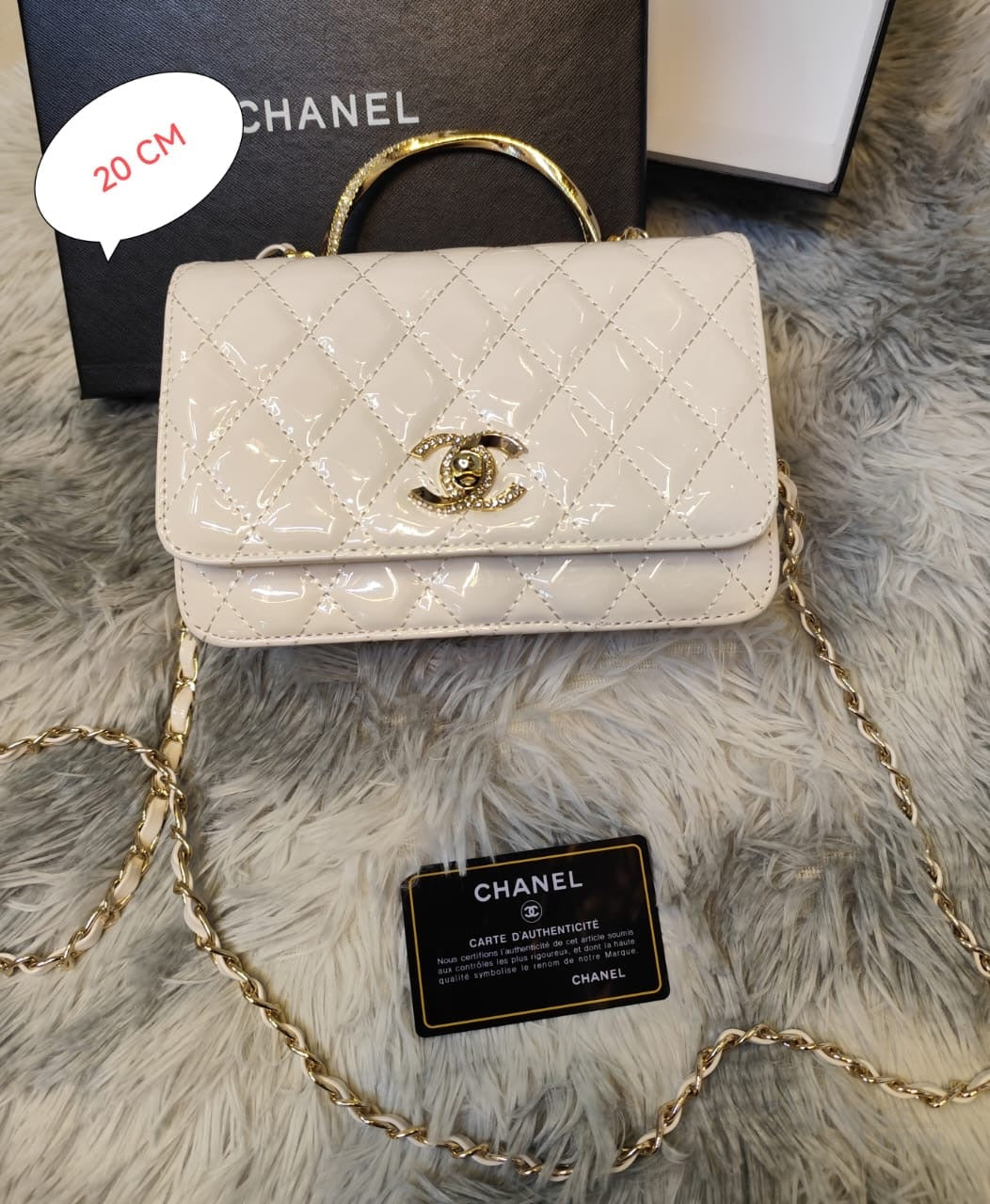 Chanel Bag Quilted Top Handle Flap