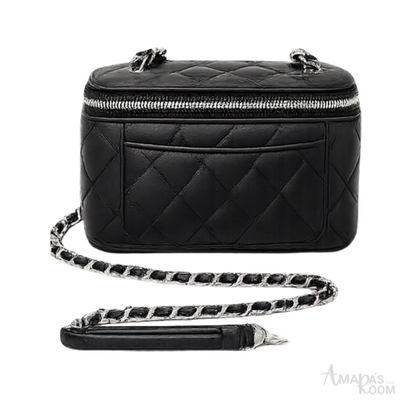 Chanel Pearl Crush Vanity Case Black Bag