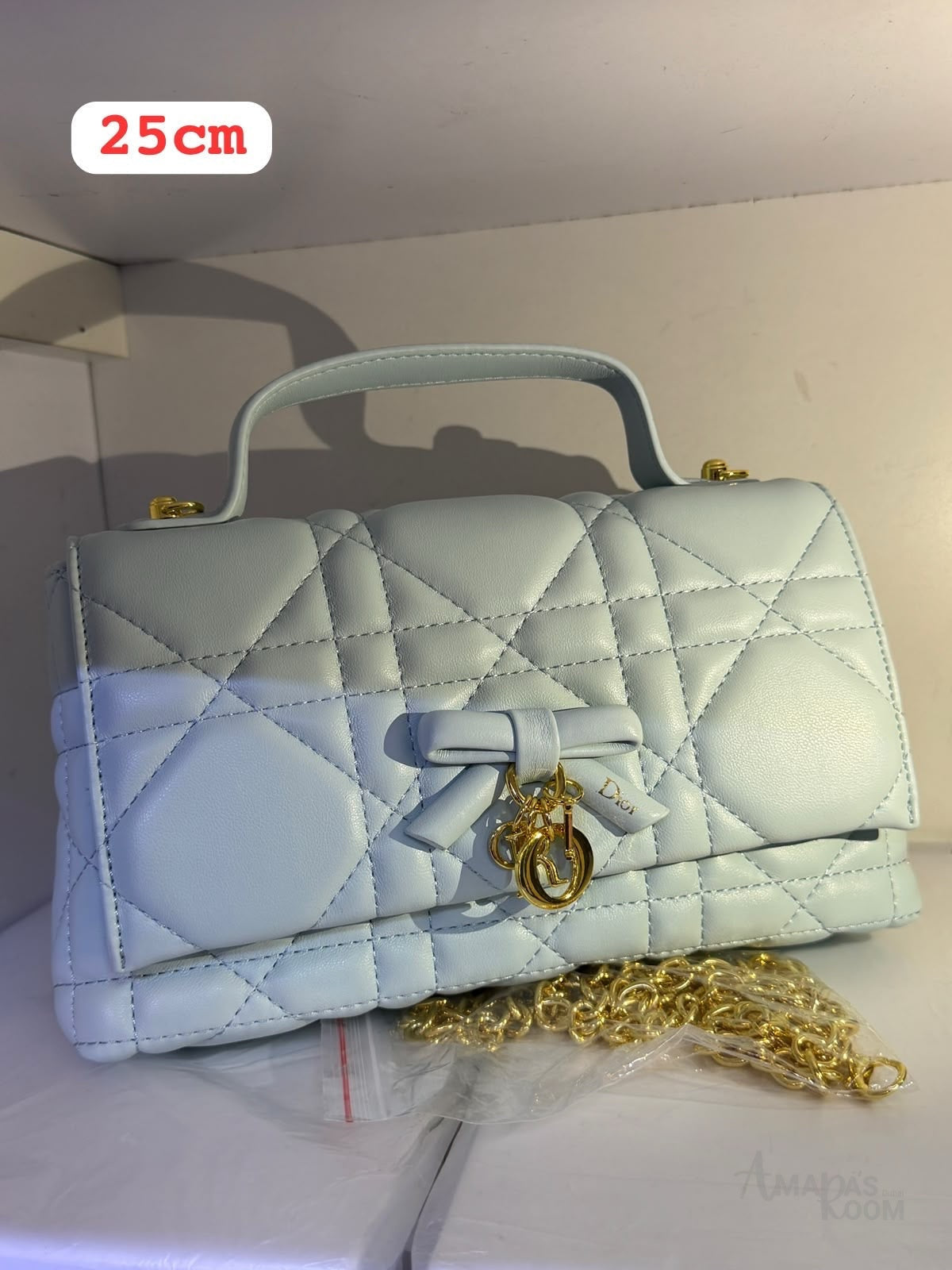 Dior Bag Top Handle Mini Blue