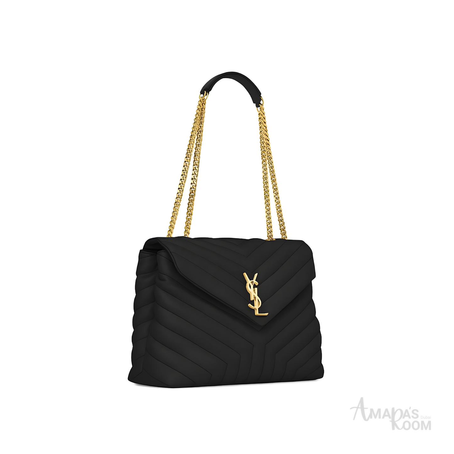 YSL Bag | Loulou Black Golden