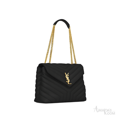 YSL Bag | Loulou Black Golden