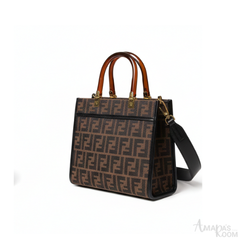 Fendi Bag | Sunshine Tote Black/Brown