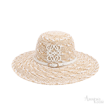 Loewe Paula's Ibiza Anagram Raffia Sun Cap Beige