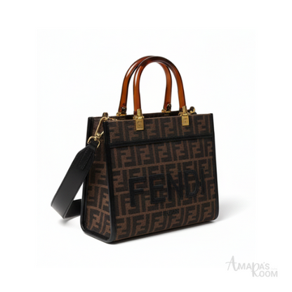 Fendi Bag | Sunshine Tote Black/Brown