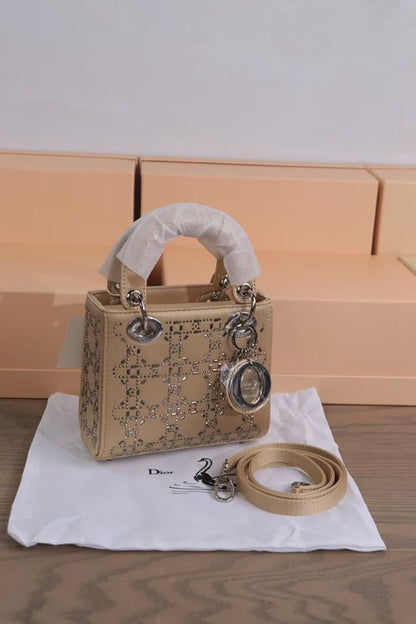 Dior Bag | Mini Lady Dior Beige Sliver