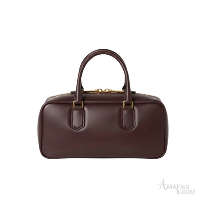 Miu Miu Bag | Solitaire Shiny Leather Dark Brown