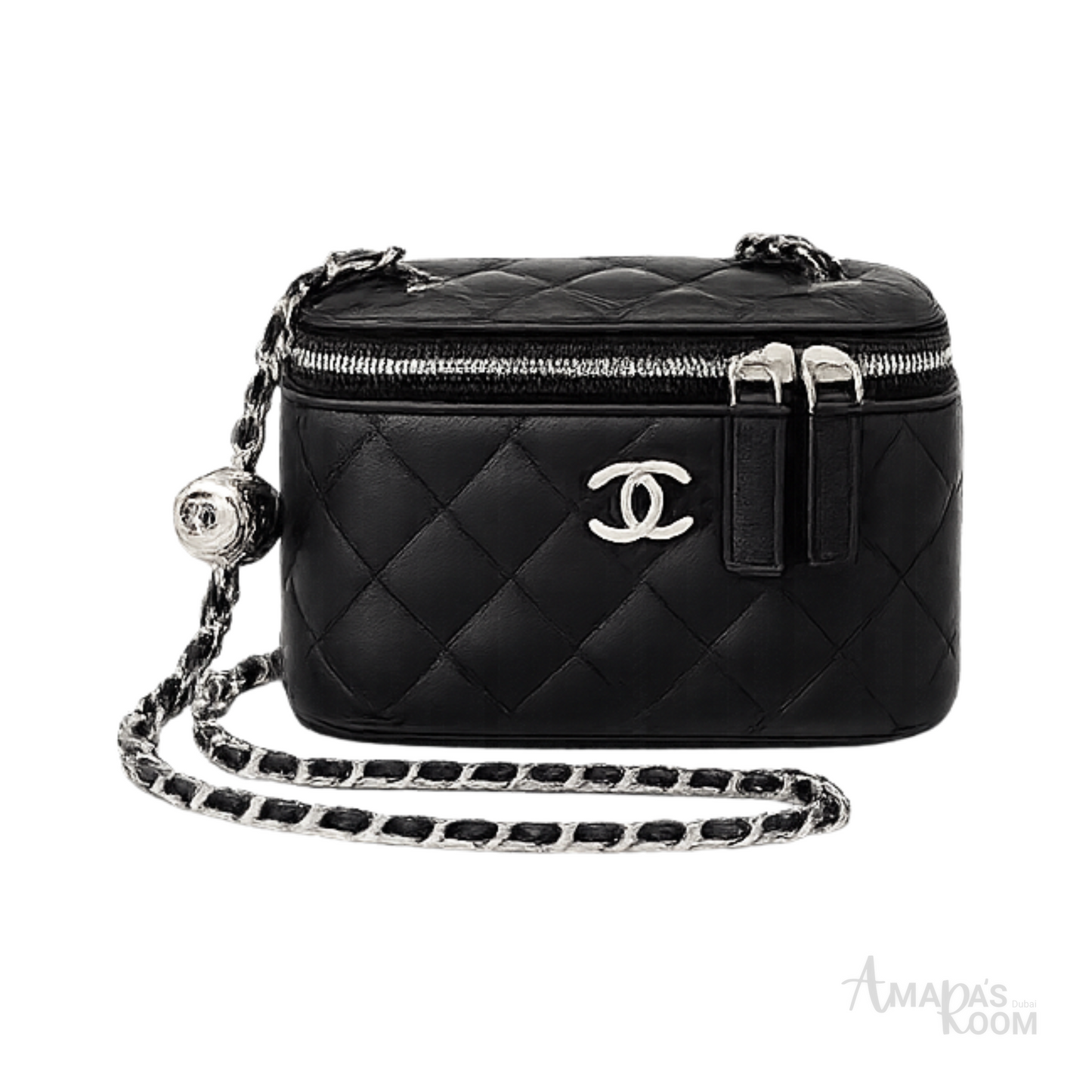 Chanel Pearl Crush Vanity Case Black Bag – product view