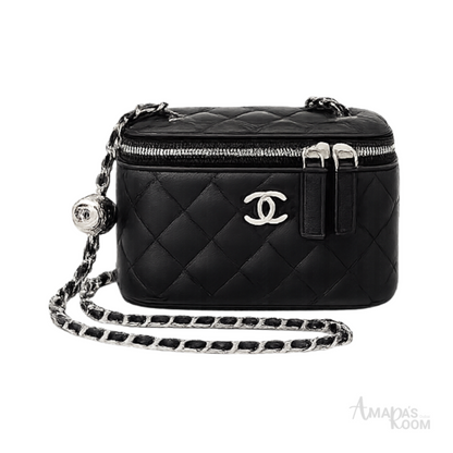 Chanel Pearl Crush Vanity Case Black Bag – product view