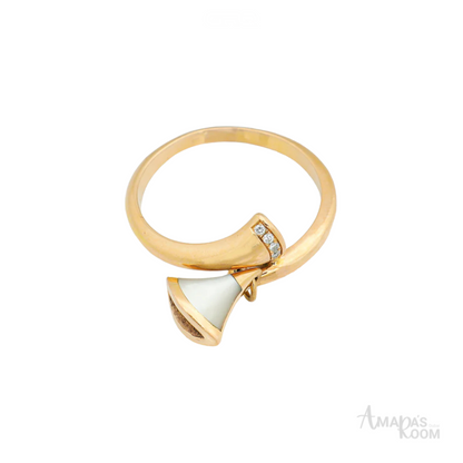 Bvlgari Jewelry | 18K Yellow Gold Diamonds MOP Diva's Dream Ring