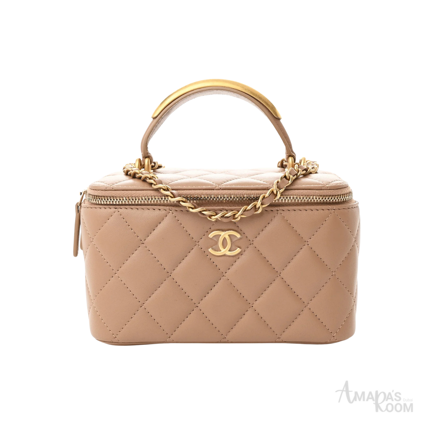 Chanel Bag | Small Vanity Case Chain Beige