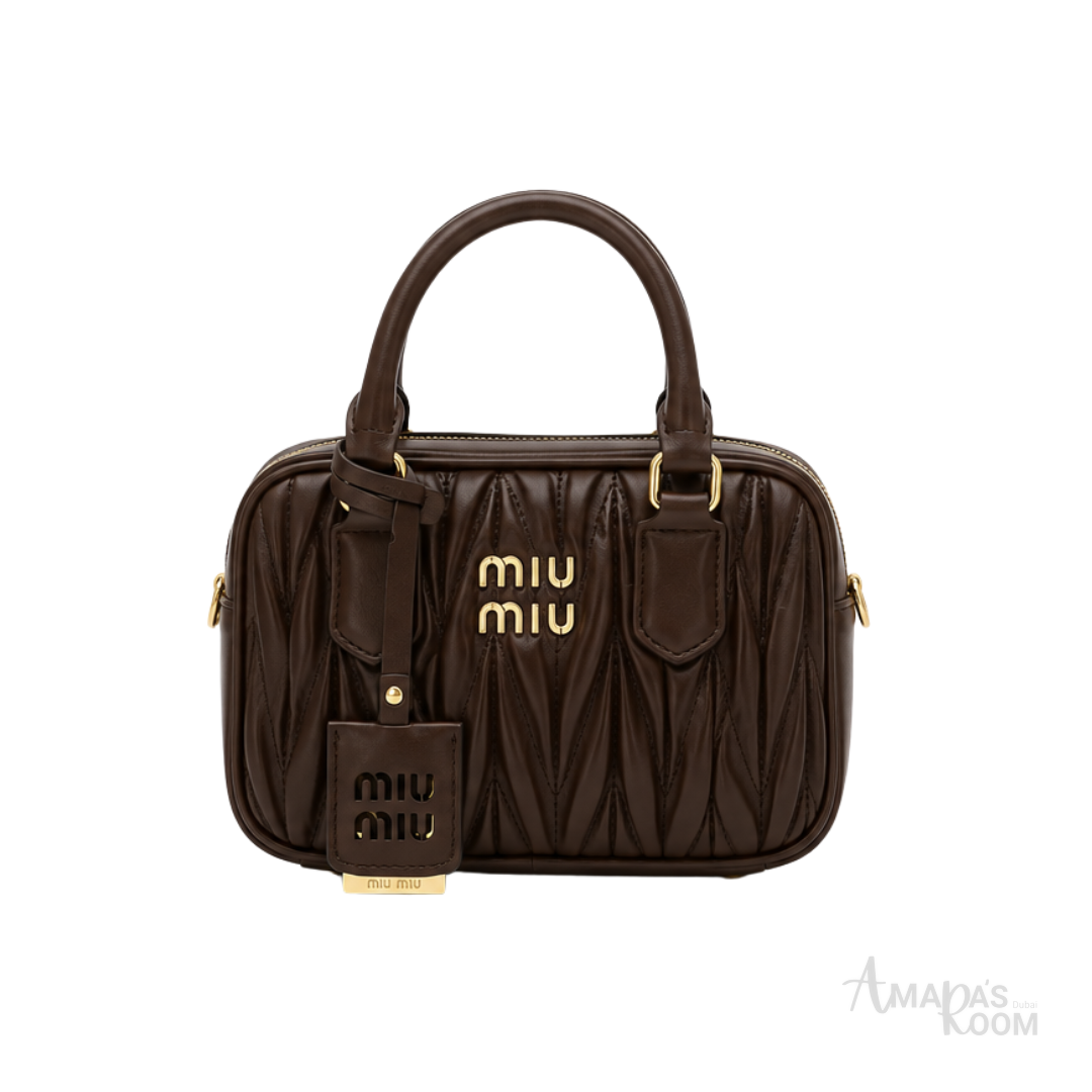 Miu Miu Arcadie Matelassé Leather Bag