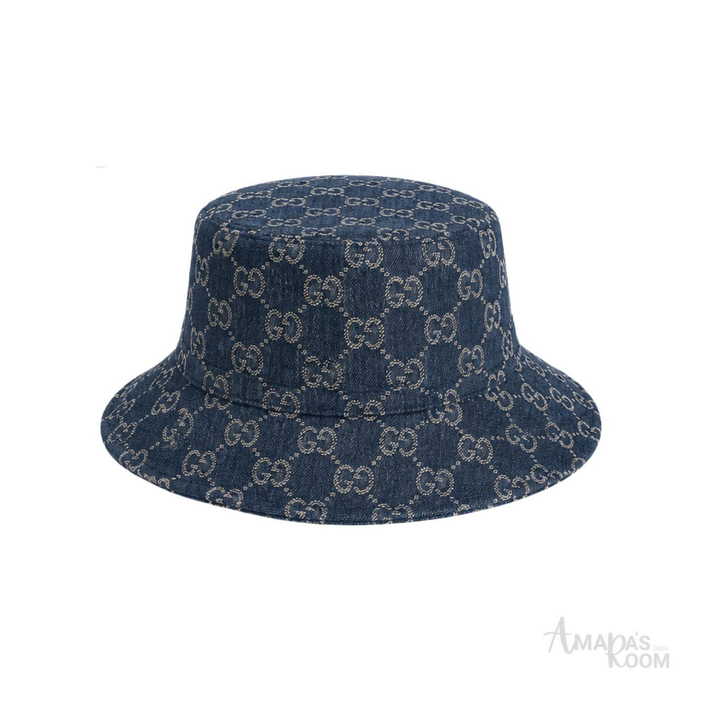 Gucci Cap Canvas Bucket Navy Blue