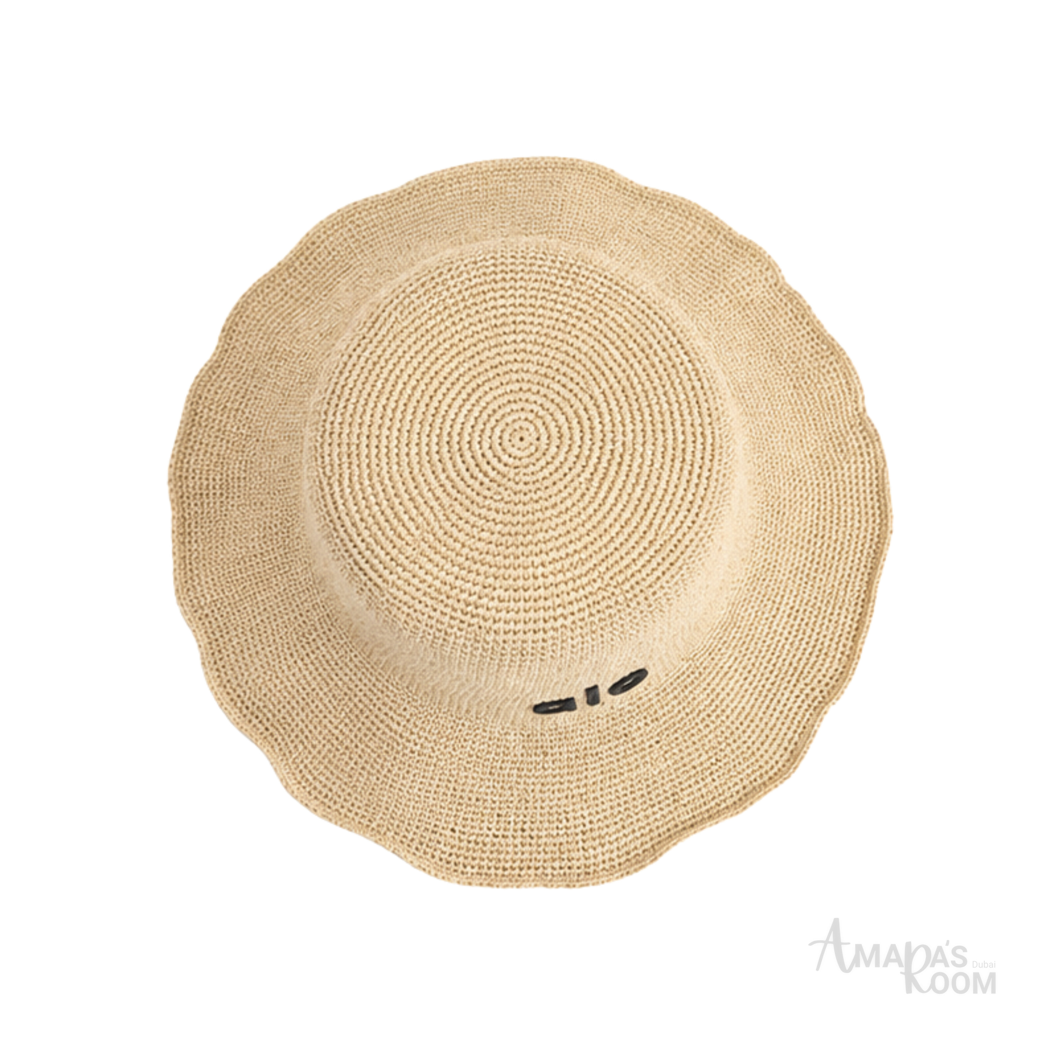 Alo Yoga Woven Raffia Bucket Cap Natural Beige