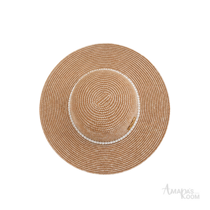 Gucci Cap Embellished Straw Sun Natural Beige