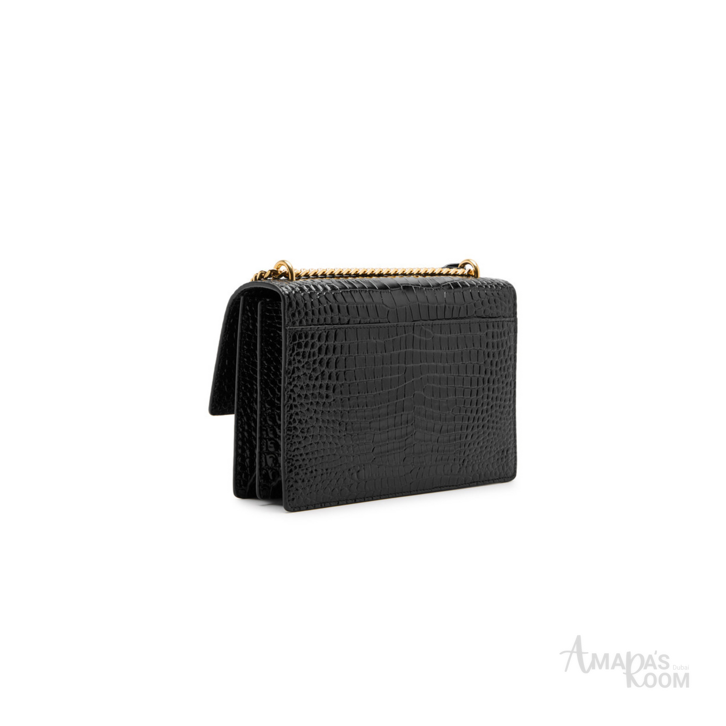YSL Bag | Sunset Crocodile Leather Shoulder Bag