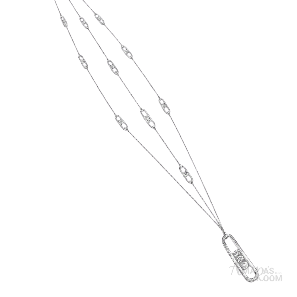 Messika Jewelry | Romane Large Set White Gold Diamonds